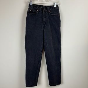 Vintage 512 Levi's Black Naturally Faded High Rise 90s Jeans Size 9 Short